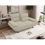 Sofa SORAE - kremowy, struktura