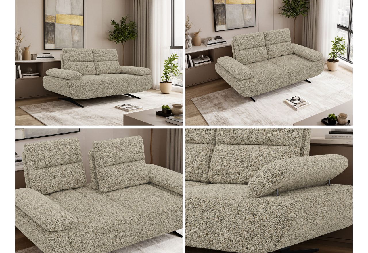 Sofa SORAE - beżowy, struktura