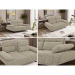 Sofa SORAE - beżowy, struktura