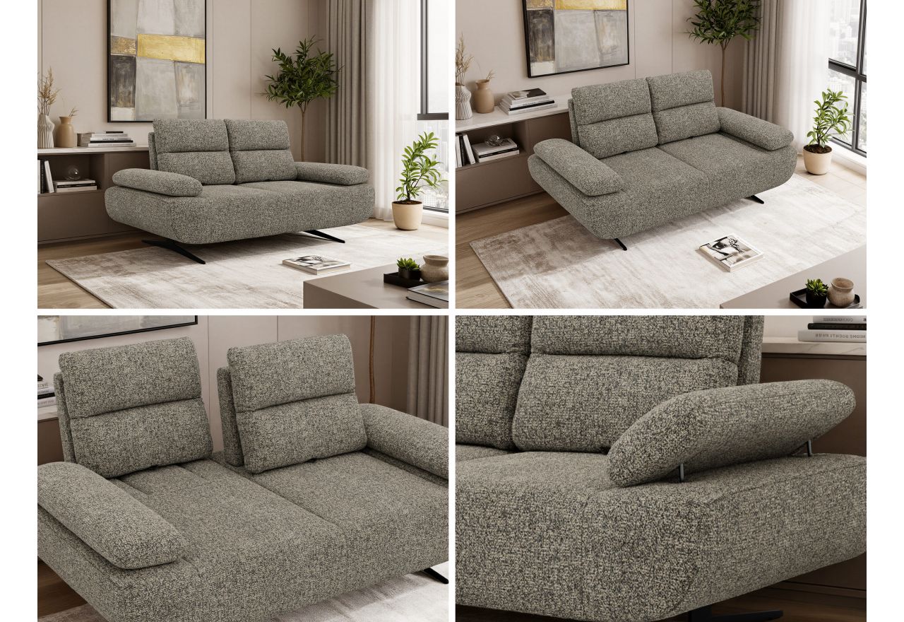 Sofa SORAE - szary, struktura