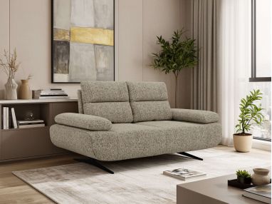 Sofa SORAE - ciemnobeżowy, struktura