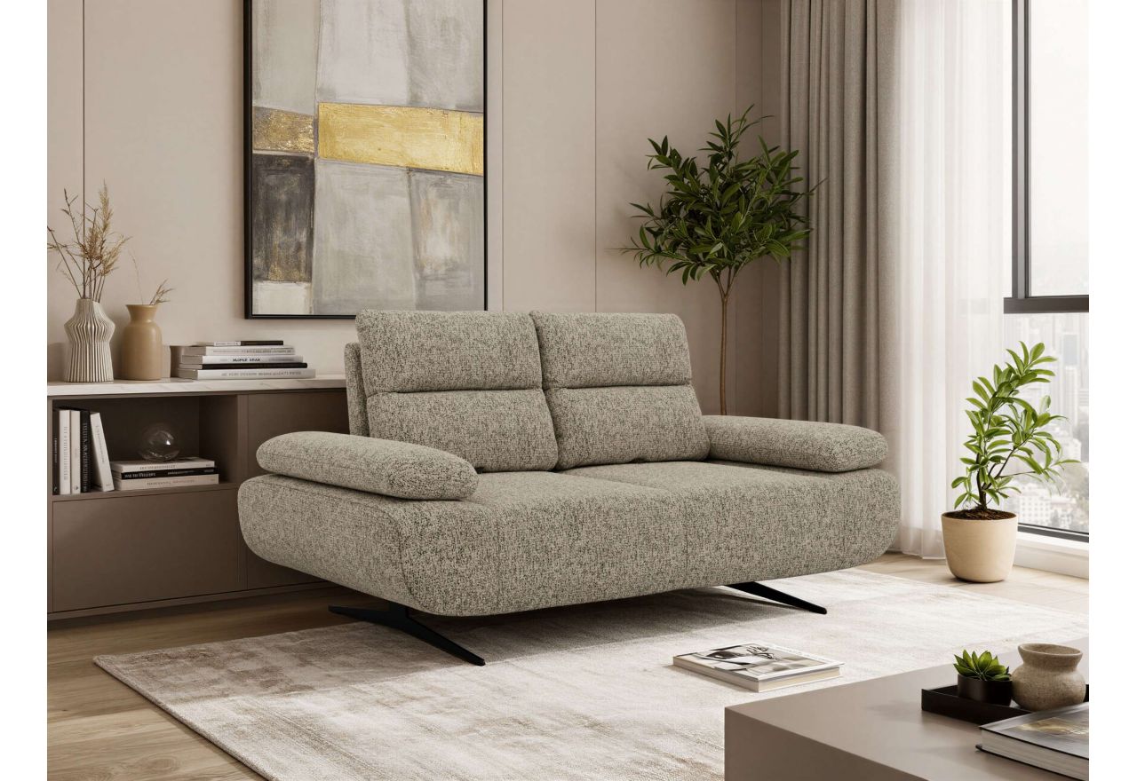 Sofa SORAE - ciemnobeżowy, struktura