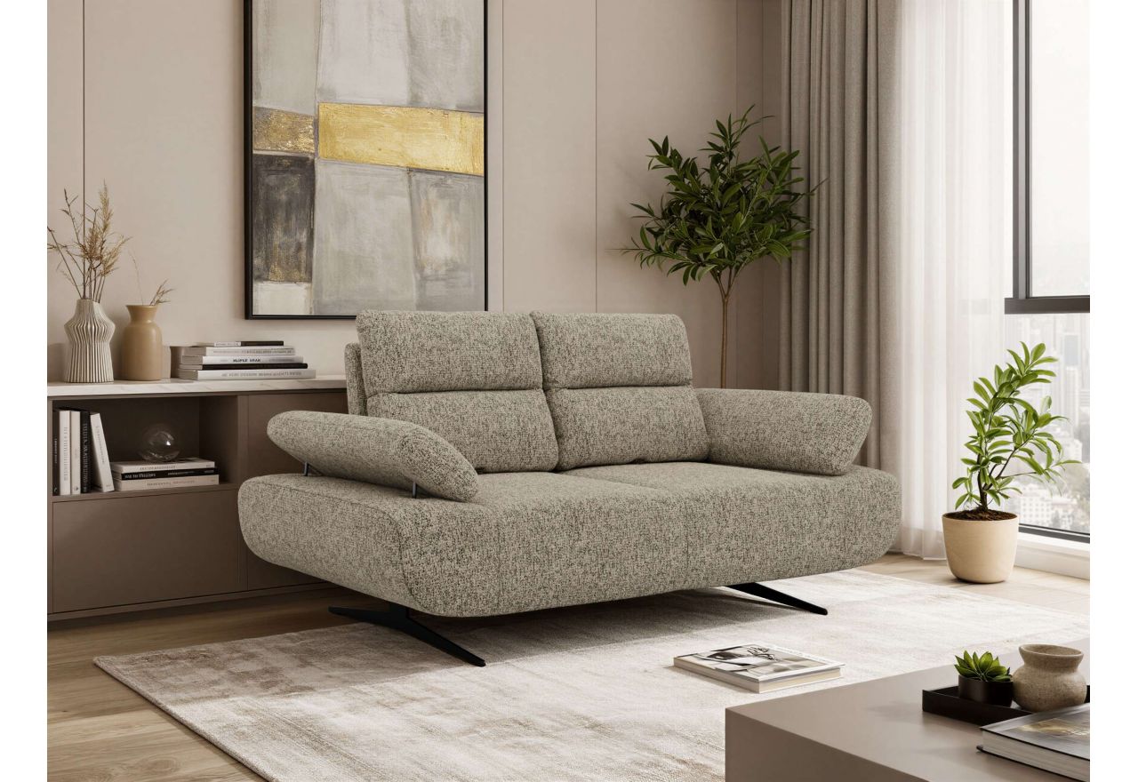 Sofa SORAE - ciemnobeżowy, struktura