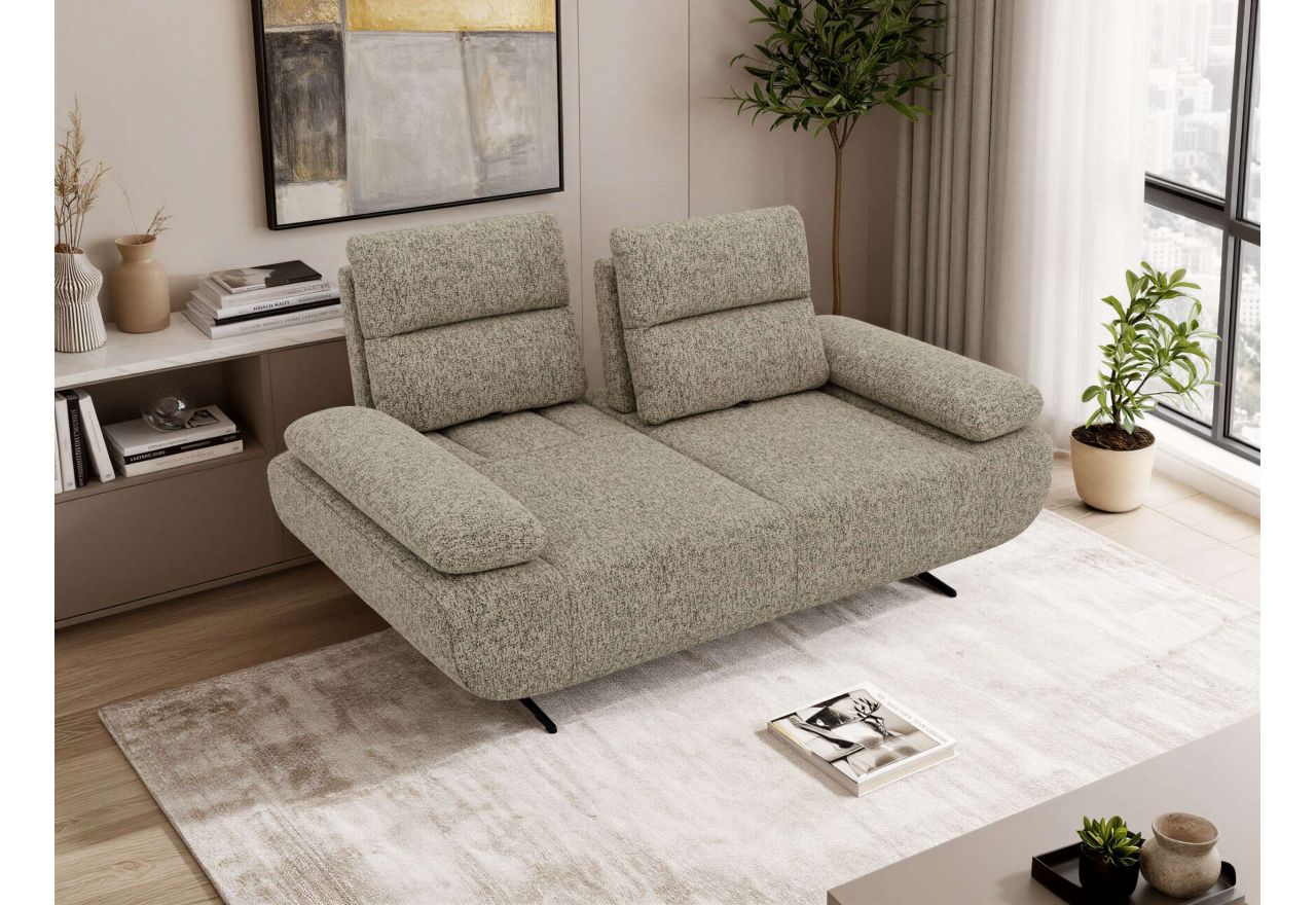Sofa SORAE - ciemnobeżowy, struktura