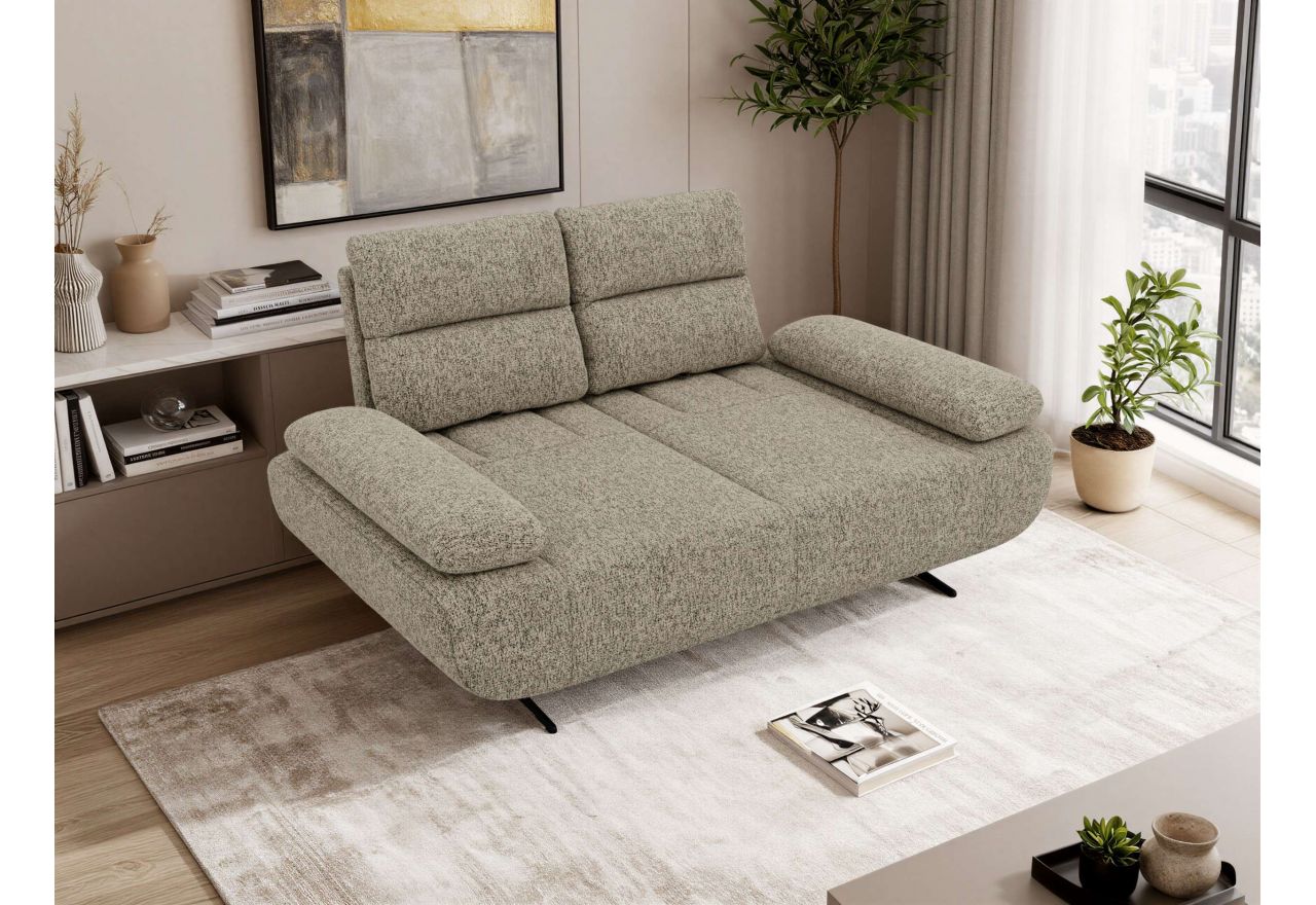 Sofa SORAE - ciemnobeżowy, struktura