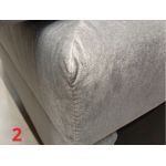 Łóżko kontynentalne LUKA KING 180x200 - Monolith 84 - jasny szary - OUTLETU