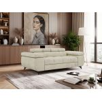 Sofa NIDELLO 2 - kremowy, welwet