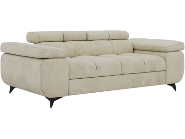 Sofa NIDELLO 2 - kremowy, welwet