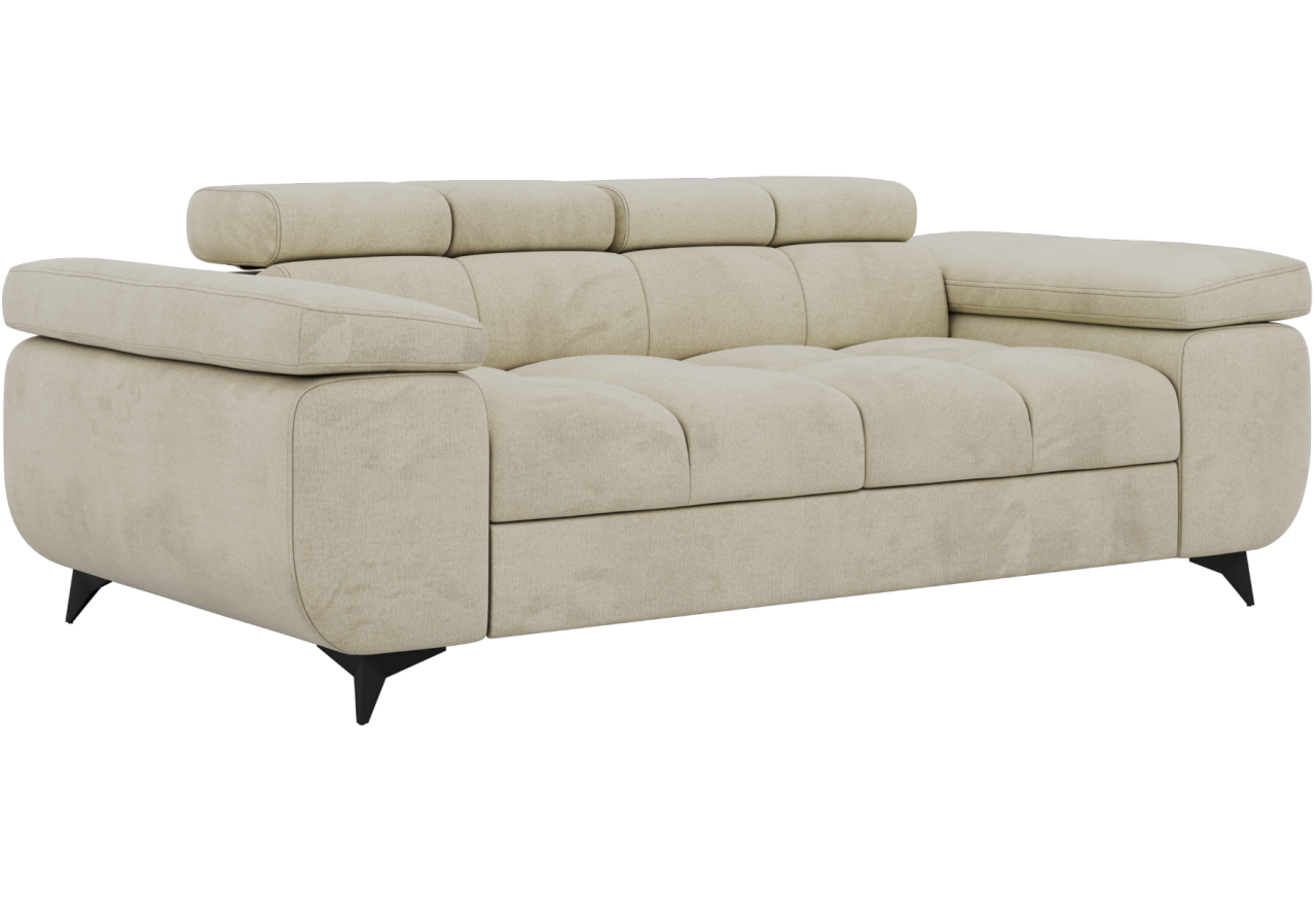Sofa NIDELLO 2 - kremowy, welwet