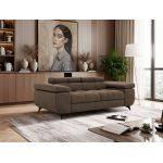 Sofa NIDELLO 2 - brązowy, welwet