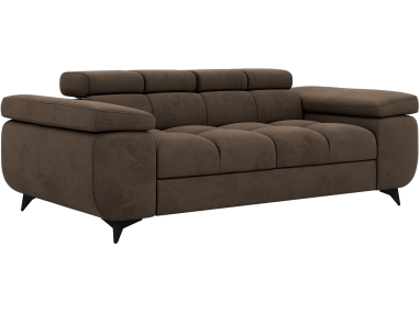 Sofa NIDELLO 2 - brązowy, welwet