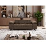 Sofa NIDELLO 2 - brązowy, welwet