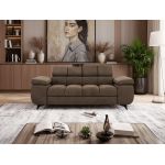Sofa NIDELLO 2 - brązowy, welwet