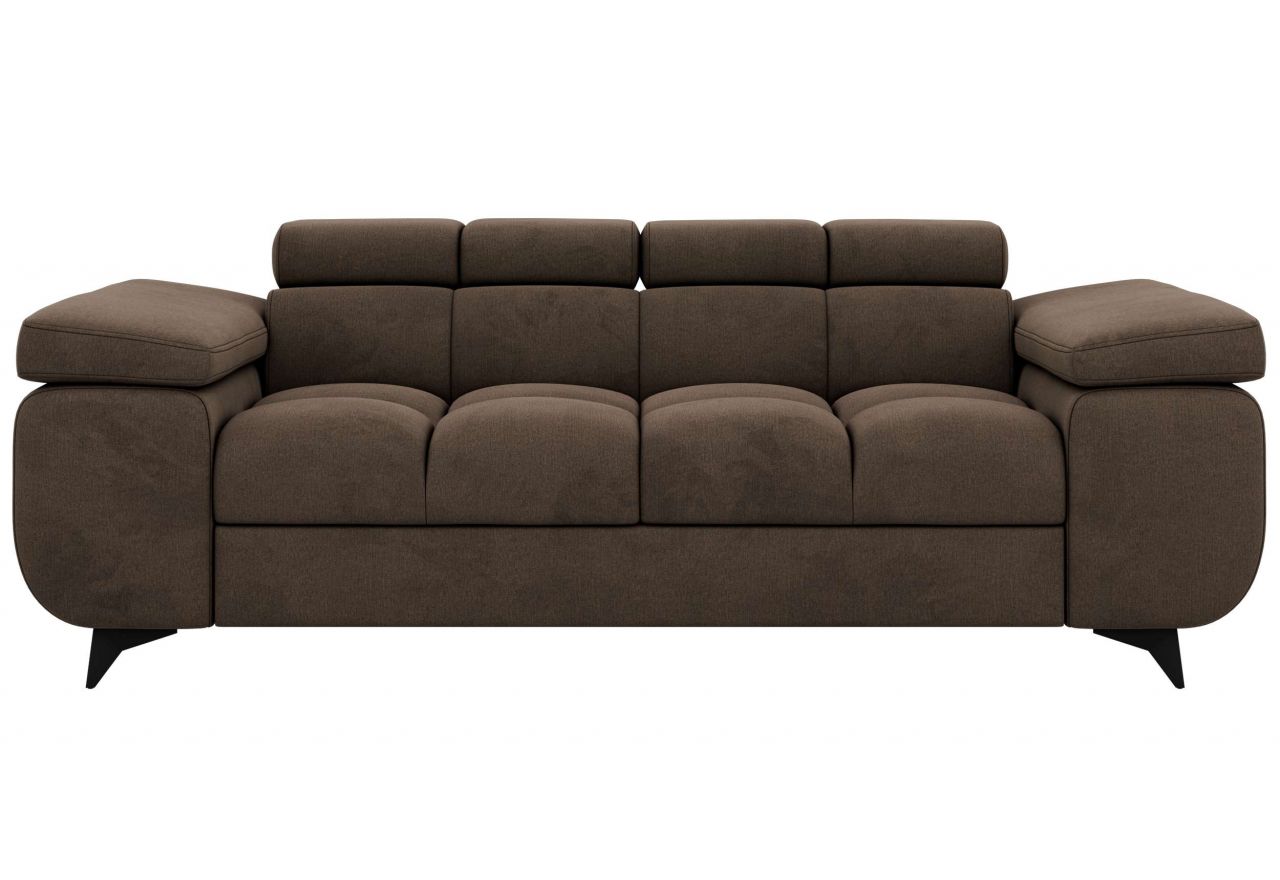 Sofa NIDELLO 2 - brązowy, welwet