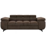 Sofa NIDELLO 2 - brązowy, welwet