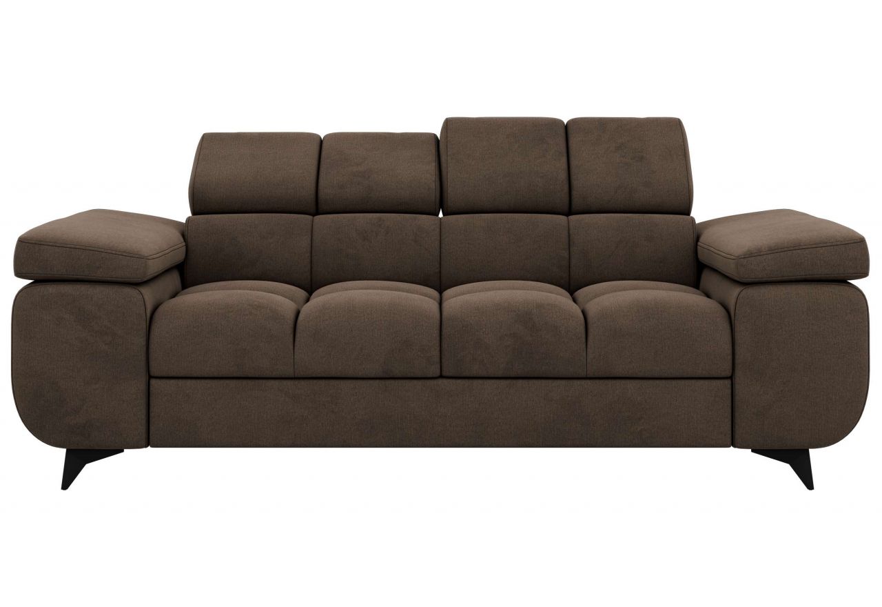 Sofa NIDELLO 2 - brązowy, welwet