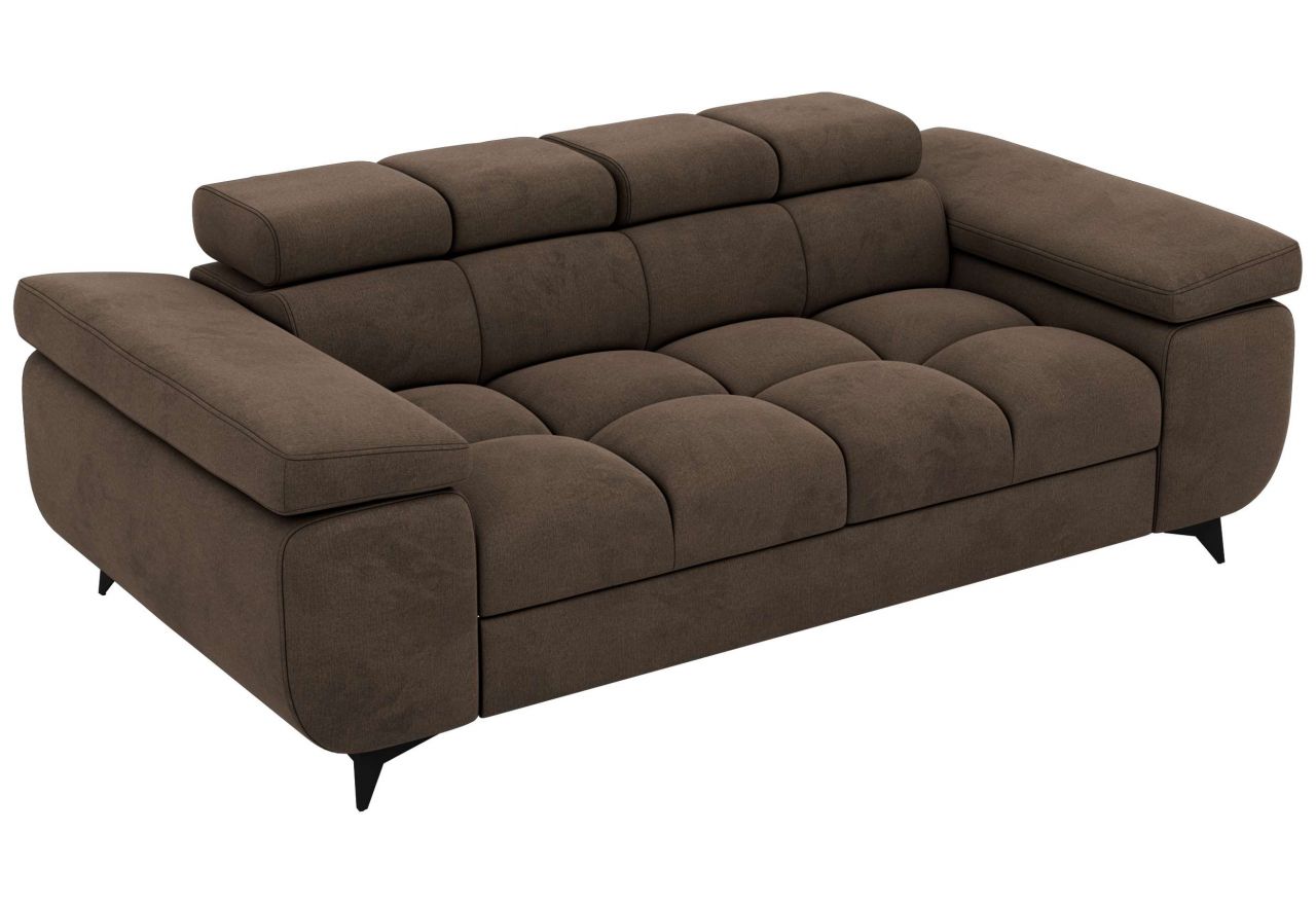 Sofa NIDELLO 2 - brązowy, welwet