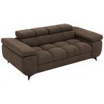 Sofa NIDELLO 2 - brązowy, welwet
