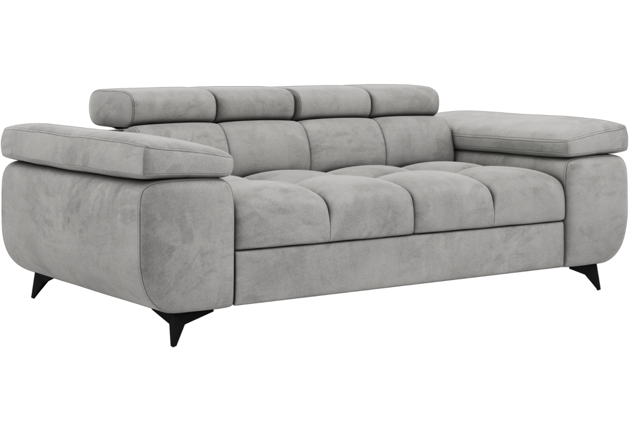 Sofa NIDELLO 2 - jasnoszary, welwet