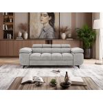 Sofa NIDELLO 2 - jasnoszary, welwet
