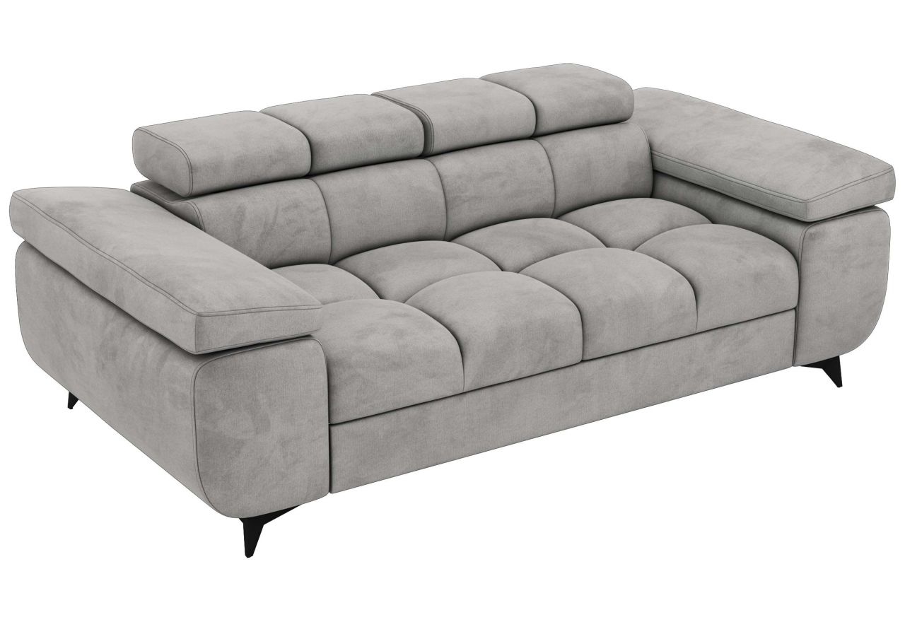 Sofa NIDELLO 2 - jasnoszary, welwet