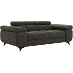 Sofa NIDELLO 2 - ciemnoszary, welwet