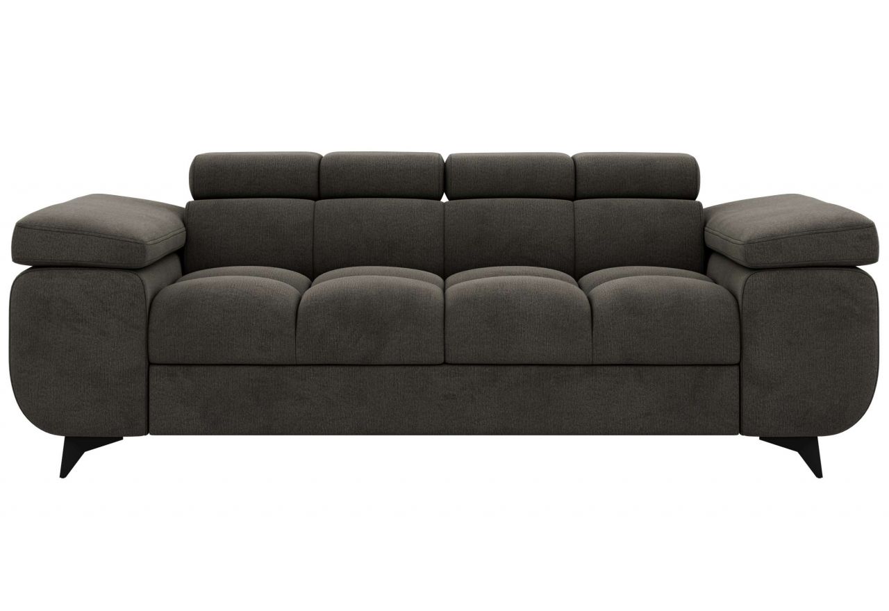 Sofa NIDELLO 2 - ciemnoszary, welwet