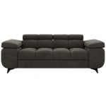 Sofa NIDELLO 2 - ciemnoszary, welwet