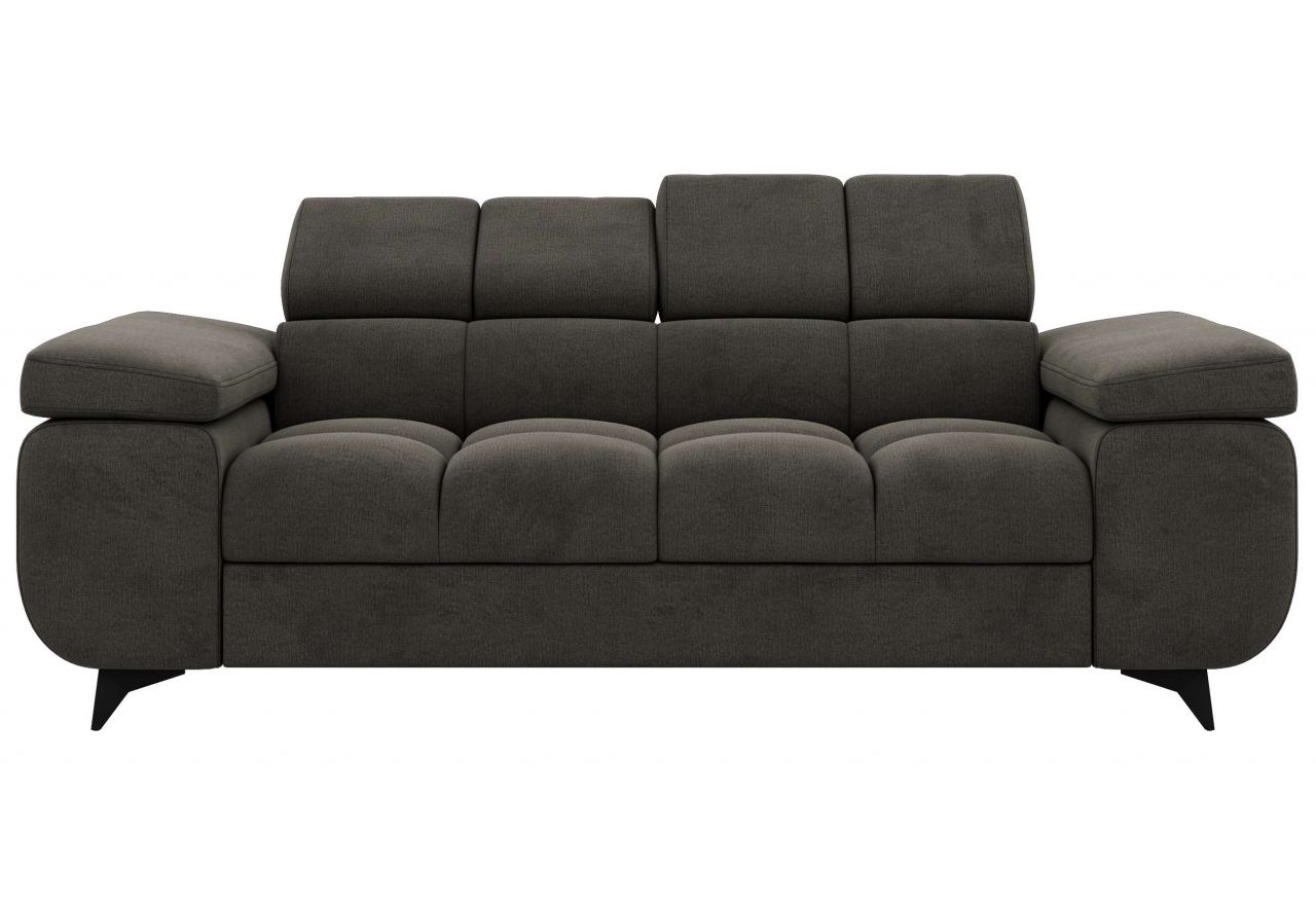 Sofa NIDELLO 2 - ciemnoszary, welwet