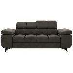 Sofa NIDELLO 2 - ciemnoszary, welwet