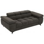 Sofa NIDELLO 2 - ciemnoszary, welwet