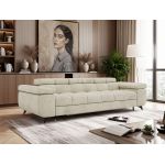 Sofa NIDELLO 3 - kremowy, welwet