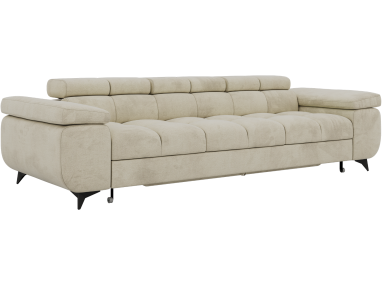 Sofa NIDELLO 3 - kremowy, welwet