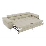 Sofa NIDELLO 3 - kremowy, welwet