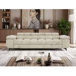 Sofa NIDELLO 3 - kremowy, welwet
