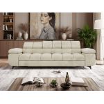 Sofa NIDELLO 3 - kremowy, welwet