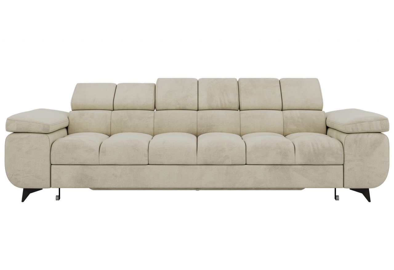 Sofa NIDELLO 3 - kremowy, welwet
