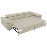 Sofa NIDELLO 3 - kremowy, welwet