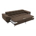 Sofa NIDELLO 3 - brązowy, welwet