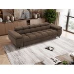 Sofa NIDELLO 3 - brązowy, welwet