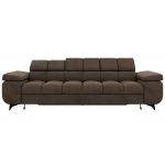 Sofa NIDELLO 3 - brązowy, welwet