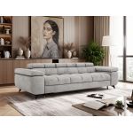 Sofa NIDELLO 3 - jasnoszary, welwet