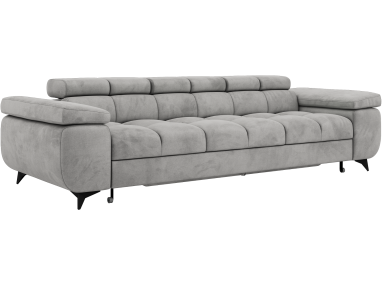 Sofa NIDELLO 3 - jasnoszary, welwet