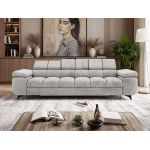 Sofa NIDELLO 3 - jasnoszary, welwet