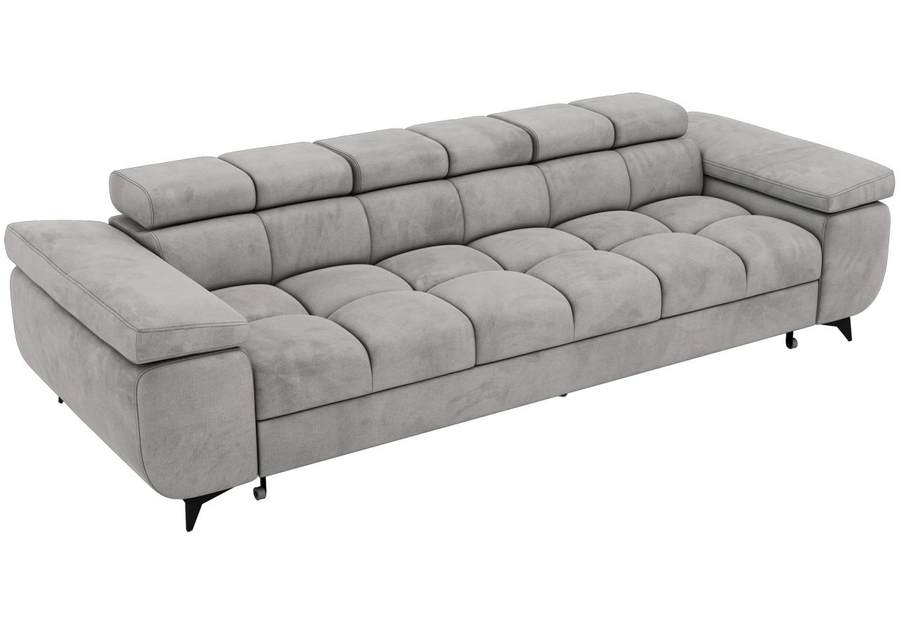 Sofa NIDELLO 3 - jasnoszary, welwet