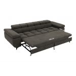 Sofa NIDELLO 3 - ciemnoszary, welwet
