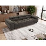 Sofa NIDELLO 3 - ciemnoszary, welwet