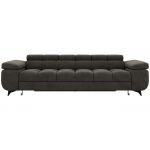 Sofa NIDELLO 3 - ciemnoszary, welwet
