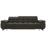 Sofa NIDELLO 3 - ciemnoszary, welwet