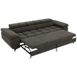 Sofa NIDELLO 3 - ciemnoszary, welwet